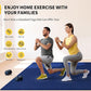 CAMBIVO Large Exercise Mat for Home Workout, 8'x6'/7'x5'/6'x4' (7 mm) Extra Thick Exercise Mat for Home Gym, Shoe-Friendly, Non-Slip Gym Mat for Jump Rope, Weights, Cardio, Fitness