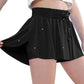 EXARUS Girls Butterfly Shorts Flowy Dance Skirt Cheer Skorts Athletic Tween Clothes Teen Preppy Outfits Flutter Kids