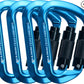 SEPEAK UIAA 30kN Climbing Carabiner Clips, Professional Heavy Duty Twist Locking Carabiners for Climbing,Mountaineering, Rappelling, Camping, Hiking, Swings, Large D Ring Hooks