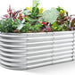 Land Guard Galvanized Planter Raised Beds, 631.99ft Keyhole Raised Garden Bed