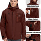 Men's Winter Jacket Waterproof Ski Snow Coat Windproof Snowboard Hooded Raincoats with Warm Graphene lining