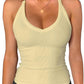 iGENJUN Workout Tops for Women Racerback Basic Tank Summer 2025 Camisole V Neck Slim Fit Ribbed Sleeveless