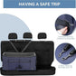 A 4 Pet Dog Car Seat for Medium/Large Dog or 2 Small Dogs, Booster Car Seat with Storage Bags and 2 Seat Belts, Pet Seat for Dogs Under 55 lbs