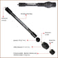AMEYXGS Bow Stabilizer for Compound Bow, 6" 8" 10" 12" Rod Balance Bar with Damping System and Weights Shock Absorber for Compound Bow Archery Accessory