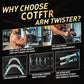 Twister Arm Trainer, Adjustable Chest Workout Equipment for Men & Women, Home Gym Strength Trainer, Muscle Builder & Strength Training for Arms, Chest (20-110 lbs)