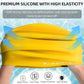 Keary Extra Large Swim Cap for Braids and Dreadlocks Extensions Weaves Long Hair, Waterproof Silicone Cover Ear Bath Pool Shower Swimming Cap for Adult Youth to Keep Hair Dry, Easy to Put On and Off