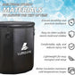 Lumizone Inflatable Cold Plunge Tub 118 Gallons Capacity Ice Bath Portable Ice Bath Tub Compatible With Water Chillers with Lid Drop Stitch PVC Double Layer Seals Oversized for Athletes