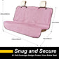 Back Seat Cover for Car Trucks Van SUV,Waterproof Rear Bench Towel Seat Covers for Dogs and Kids,Automotive Backseat Protector (Pink)