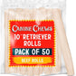 Canine Chews 10" Dog Rawhide Retriever Rolls - Rawhide Bones for Large Dogs (50 pk) - Natural Beef Dog Rawhide Chews - Single Ingredient Dog Rawhide Bones - Large Rawhide Bones for Dogs Dental Chew