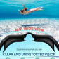 Swim Goggles, Polarized Adult Swimming Goggles Bungee Strap No Hair Pulling Anti-fog Pool Goggles for Men Women