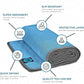 Youphoria Yoga Microfiber Non-Slip Towel - Hot Yoga Mat Towel for Enhanced Grip and Sweat Absorption