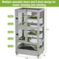 GUTINNEEN Ferret Cage Anti-Chewing Guinea Pig cage with Wheels Chinchilla Cage Metal Frame Small Animal Cage,Lizard,Squirrel Chameleon,Gerbils 5 Levels