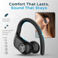 TREBLAB X4 Wireless Earbuds with Earhooks – 253H Battery, ENC Mic, Bluetooth 5.4, USB-C Charging Case, IPX5 Waterproof, Noise Isolating, for Running, Calls, Workouts – Bluetooth Over Ear Ear Buds