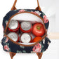 FlowFly Insulated Lunch Cooler Bag - Tote Bag Organizer for Women/Men, Rose