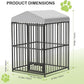 4x4x6 FT Outdoor Dog Kennel,Heavy-Duty Enclosures Outside with UV-Resistant Waterproof Roof Cover and Lock,for Medium and Large Dogs,Easy Assembly