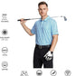 Men's Golf Polo Shirts Short Sleeve Striped Performance Moisture Wicking Dry Fit Golf Shirts for Men