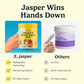 Jasper Dog Dental Wipes, Dog Finger Toothbrush Disposable, Tooth Brush Cleaning Wipes, Pet Teeth Cleaning Dental Care, 60 Count, Coconut
