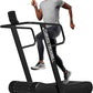 Mikolo Curved Manual Treadmill, Non Electric Treadmill with 8 Resistance Levels, LCD Digital Monitor Shock Absorption, Multi-Grip Adjustable Handrails, Non-Slip Belt
