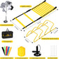 Agility Ladder, Agility Speed Training Set, 20ft 12 Rung Agility Ladder, 4 Agility Hurdles, 5 Resistance Bands, 12 Resistance Cones, Running Parachute, Jump Rope for Athletes, Adults