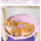 Flower Cat Scratching Post, 28" Cute Cat Tree Tower for Indoor Cats with Large Hammock Soft Perch Bed, Replaceable Toy Ball for Kittens, Purple