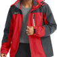 MAGCOMSEN Men's Hooded Windproof Water Resistant Rain Jacket Windbreaker 5 Pockets for Hiking,Fishing,Travel