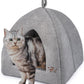 Best Pet Supplies Pet Tent-Soft Bed for Dog and Cat by - Gray, 20" x 20" x H:22"
