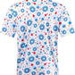 DEOLAX Mens Polo Shirts Fashion Print Mens Golf Shirt Dry Fit Mens Golf Polo Short Sleeve Quick Dry Funny Golf Shirt for Men