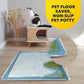 TidyFriend Dog Pee Pad Holder Tray Fits for 24” x 24” Wee Wee Pee Pads - Stable Grip, Raised Edges, Quick-Wipe Silicone Surface Dog Potty Tray Holder for Indoor Flooring Protection (Grey)