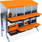 Chicken Nesting Box, 8 Hole 2 Layer Hen Nest Boxes with Legs, Roll Away Eggs Laying Boxes,Cleanable Pull Out Hen Roosting Boxes