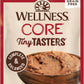 Wellness CORE Tiny Tasters Pate Adult Wet Cat Food, Natural, Protein-Rich, Grain Free, 1.75 Ounce Pouch, 12 Pack (Chicken & Beef)