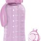 AQUAFIT 64 oz Water Bottle with Time Marker - 2in1 Straw & Chug Lid - BPA Free Big Water Bottle with Straw - Gym Water Bottle with Strap - Water Jug (64 Ounces, Purple Haze)
