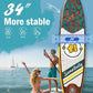 11'Stand Up Paddle Boards Surf Control with Premium SUP Board Accessories Backpack & Removable Fins, 34" Wide Inflatable Paddle Boards of All Skill Levels