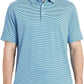 Mens Golf Shirt Moisture Wicking Dry Fit Performance Sport Short Sleeve Striped Golf Polo Shirts for Men