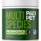 Pet Probiotics for Dogs, Cats, Horses, Goats, Cows & Pigs | Multi Species Dispersible Powder | Supplements for Digestive Health | Cat & Dog Probiotics | Vet Approved & Made in USA | 20 oz | Pair Pet