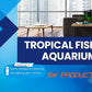 Koller Products Plastic 6-Gallon AquaView 360 Aquarium Kit for Tropical Fish, Betta Fish with LED Lighting and Power Filter Clear, 4-Piece Set