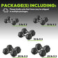 Hex Dumbbell Set, 30-480 lb Set Rubber Encased Exercise & Fitness Dumbbells, Weights Dumbbells Set, Hand Weight for Strength Training