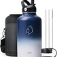 BUZIO Vacuum Insulated Stainless Steel Water Bottle 64oz (Cold for 48 Hrs/Hot for 24 Hrs) BPA Free Double Wall Travel Mug/Flask for Outdoor Sports Hiking, Cycling, Cam,Camping, Running, Tuxedo