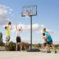 Lifetime Pro Court Height Adjustable Portable Basketball System, 44 Inch Backboard, Blue/White