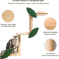 Meowoou Cat Wall Shelves Cat Scratching Post Wall Mounted Perch, 3 in 1 Cat Stairs Wall Tree Jungle Platform Supplies Suit for Cats Climb Play Scratch Nap