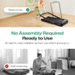 Smart Treadmill with 9% Auto Incline, Hiking and Running Walking Pad Treadmills for Home Office, Treadmill with UREVO APP, AI Powered Music Course, HIIT Programs Synced to Scenic Route, One-Click Mute