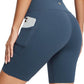 baleaf Women's 8"/ 5"/ 3" Biker Shorts High Waist Yoga Workout Gym Running Volleyball Spandex Shorts with Pockets