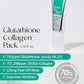 Glutathione Collagen Peel Off Mask - Anti Aging Korean Face Mask, Face Lift, Radiance Boost, Reduces Wrinkles - Built-in Silicone Spatula, 700ppm Glutathione & 300 Da Collagen, 1.76 oz.