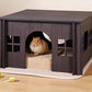 Wooden Guinea Pig House with Windows,Hamster Hideout, Large Size Suitable for Two Guinea Pig Hideout, Ventilated Wood Habitats Decor for Chinchilla, Hamster Mice Gerbils Mouse