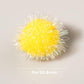 VAPKER 30 Pcs Cat Ball Toys Sparkle Balls Extra Large 2 Inch Cat's Favorite Chase Glitter Ball Glitter Tinsel Pom Poms Balls Yellow Color