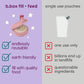 b.box Fill + Feed (Lullaby Blue) | Reusable Baby Food Pouch | For Babies & Toddlers 4m+ | Silicone/Nylon Pouch, BPA-Free Lid | Dishwasher & Microwave Safe | 110mL (3.7oz, ½ Cup) Capacity