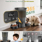 Gimars 5L Automatic Cat Feeder for 2 Cats, Programmable 1-6 Meals Cat Food Dispenser with Stainless Steel Bowl, Easy Setup, Dual Power Supply,10s Meal Call Timed Pet Feeder for Cats and Small Dogs