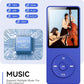 AGPTEK A02 MP3 Player with Bluetooth 5.3, 1.8 inch Screen Portable Music Player with Speaker, FM Radio, Voice Recorder, Supports Expanded Up to 128GB(Blue, 32GB)
