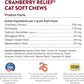 NaturVet Cranberry Relief Plus Echinacea for Cats, 60 ct Soft Chews, Made in The USA with Globally Source Ingredients