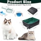 Travel Litter Box for Cats, Foldable Portable Litter Box, Leak Proof Cat Travel Carrier with Kitty Litter Scoop Bowl, Collapsible Waterproof Odor Free Easy Carrier for Car Outdoor