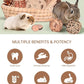 31PCS Rabbit Chew Treat Toys for Teeth Health, Natural Bunny Enrichment Toys for Boredom & Stress Relief, Keep Busy Toys for Guinea Pig Chinchilla Hamster Rat Gerbil Degu Indoor Outdoor
